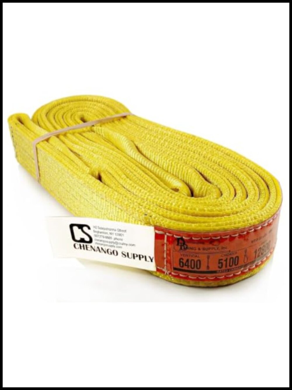 2 Ply Twisted Eye Nylon Lifting Sling 2in x 16ft 6400 lb Vertical